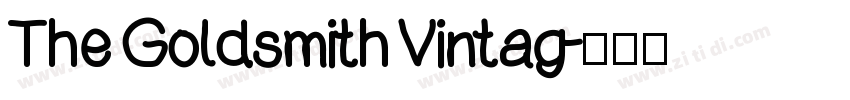 The Goldsmith Vintag字体转换
